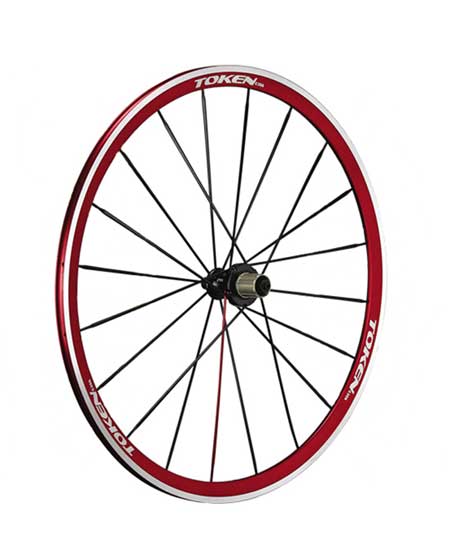 ANODIZED ALLOY CLINCHER WHEELSET red (image for) ANODIZED ALLOY CLINCHER WHEELSET red
