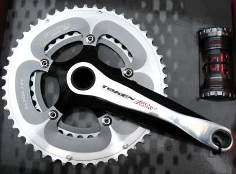 ALLOY CRANKSET 53/39 grey/silver (image for) ALLOY CRANKSET 53/39 grey/silver