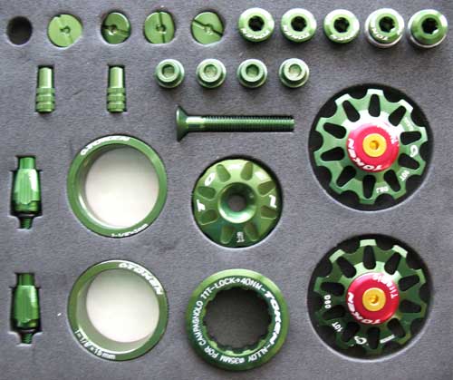 ROAD CUSTOM PARTS KIT green (image for) ROAD CUSTOM PARTS KIT green