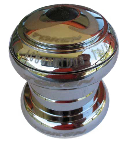 ALLOY 1 1/8" THREADLESS HEADSET chrome plated (image for) ALLOY 1 1/8" THREADLESS HEADSET chrome plated