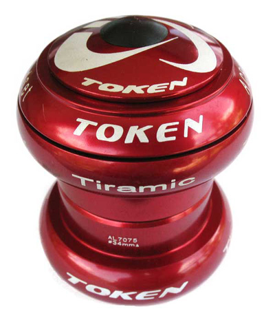 TIRAMIC 1 1/8" THREADLESS HEADSET red (image for) TIRAMIC 1 1/8" THREADLESS HEADSET red