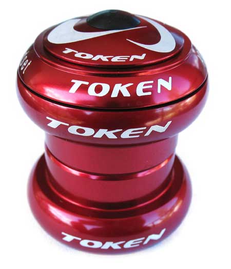 ALLOY 1 1/8" THREADLESS HEADSET red (image for) ALLOY 1 1/8" THREADLESS HEADSET red