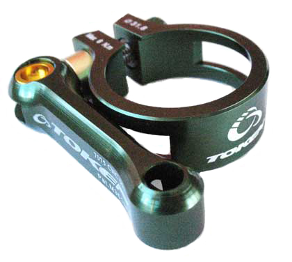 MTB SEAT CLAMP 34.9 green (image for) MTB SEAT CLAMP 34.9 green