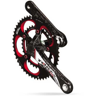 MARBLE CARBON COMPACT CRANKSET 170 (image for) MARBLE CARBON COMPACT CRANKSET 170