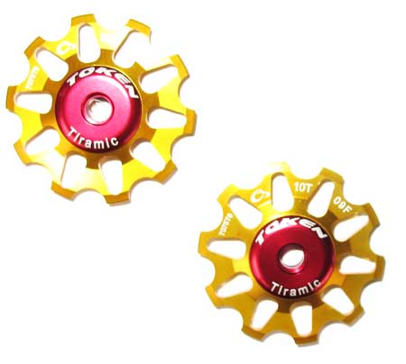 REAR DERAILLEUR PULLEY SET gold C (image for) REAR DERAILLEUR PULLEY SET gold C