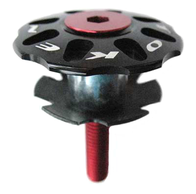 TOP CAP SET 1 1/8" black (image for) TOP CAP SET 1 1/8" black