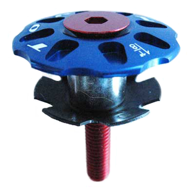 TOP CAP SET 1 1/8" blue (image for) TOP CAP SET 1 1/8" blue